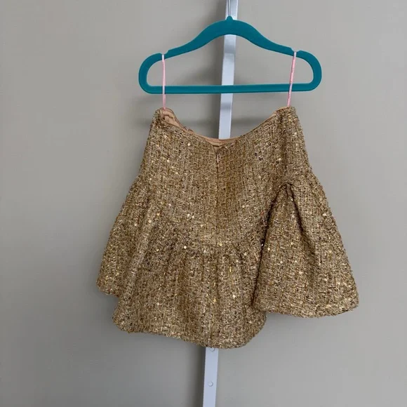 MARLO CELINA TWEED MINI SKIRT SIZE 9-10 - Picture 7 of 8